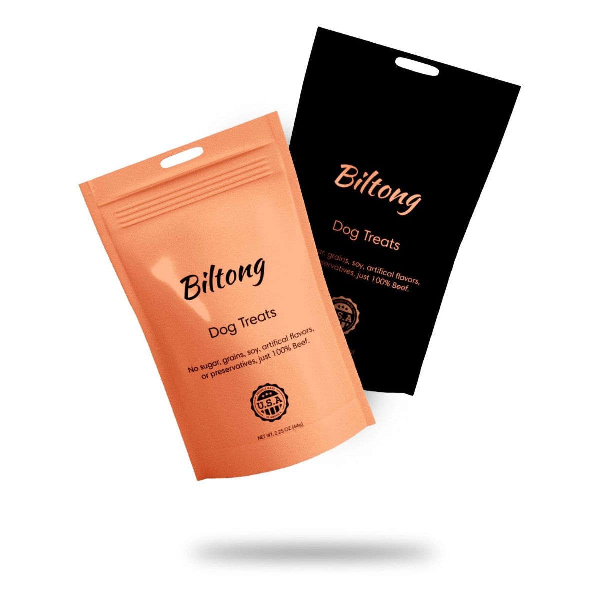 Healthy biltong dog treats - no additives, preservatives, or flavoring; just 100% natural flavor.