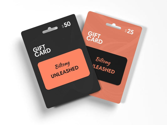Biltong Dog Treats "Unleashed" Gift Card